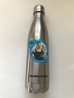 Hamilton Beach Double Wall Stainless Steel Vacuum Insulated Water Sports Bottle