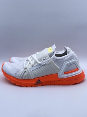 Adidas Women’s Ultraboost 20 S Running Size 5 White Orange |FU8983|