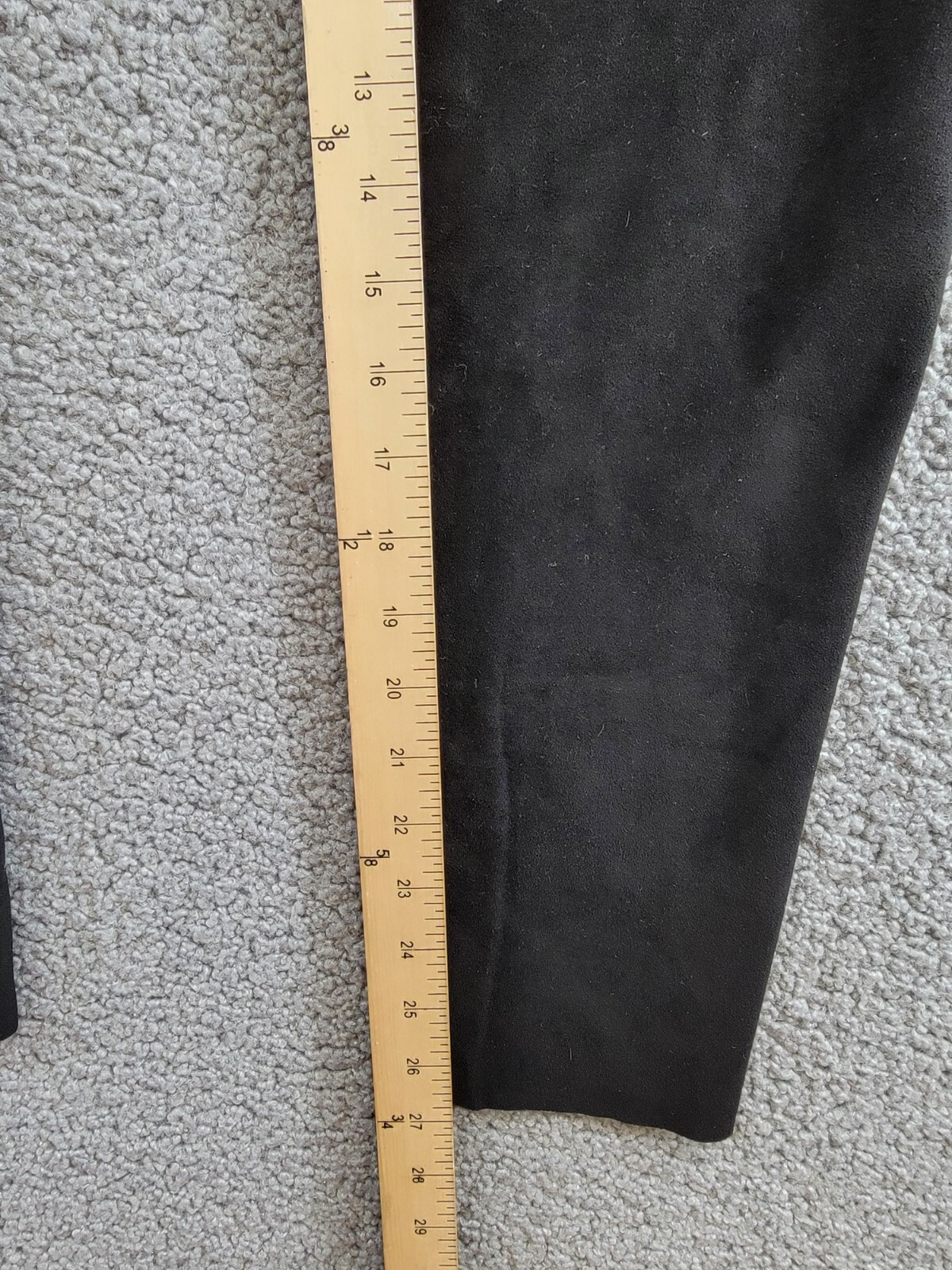 Splendid Faux Suede Leggings Women's Large Black Pull-On Style - Picture 7 of 17