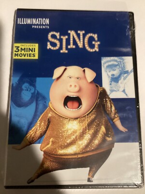 Sing (DVD, 2016) 3 Mini Movies - Aninated