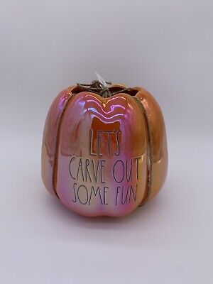 Rae Dunn Pumpkin Bowl Luster Finish ~ Let’s Carve Out Some Fun NIB