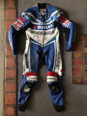 Joe Rocket Suzuki Motorcycle Road Racing Leathers Track Day Suit One Piece US 42