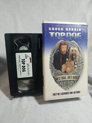 Top Dog VHS VCR Video Tape Movie Chuck Norris Used