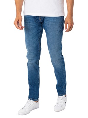 

Мужские джинсы Diesel D-Strukt Slim, синие, Синий, 0ENAT-01