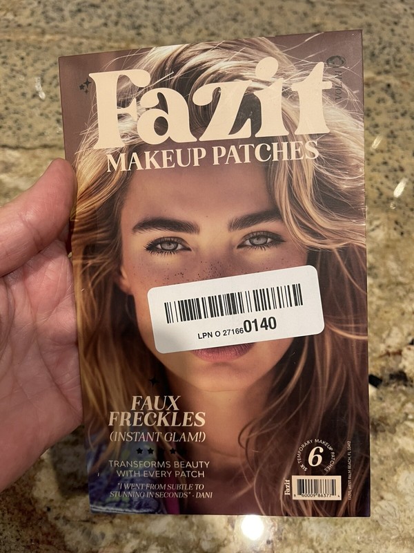 Fazit Faux Freckles Makeup Patches Instant Glam! 6 Patches New,