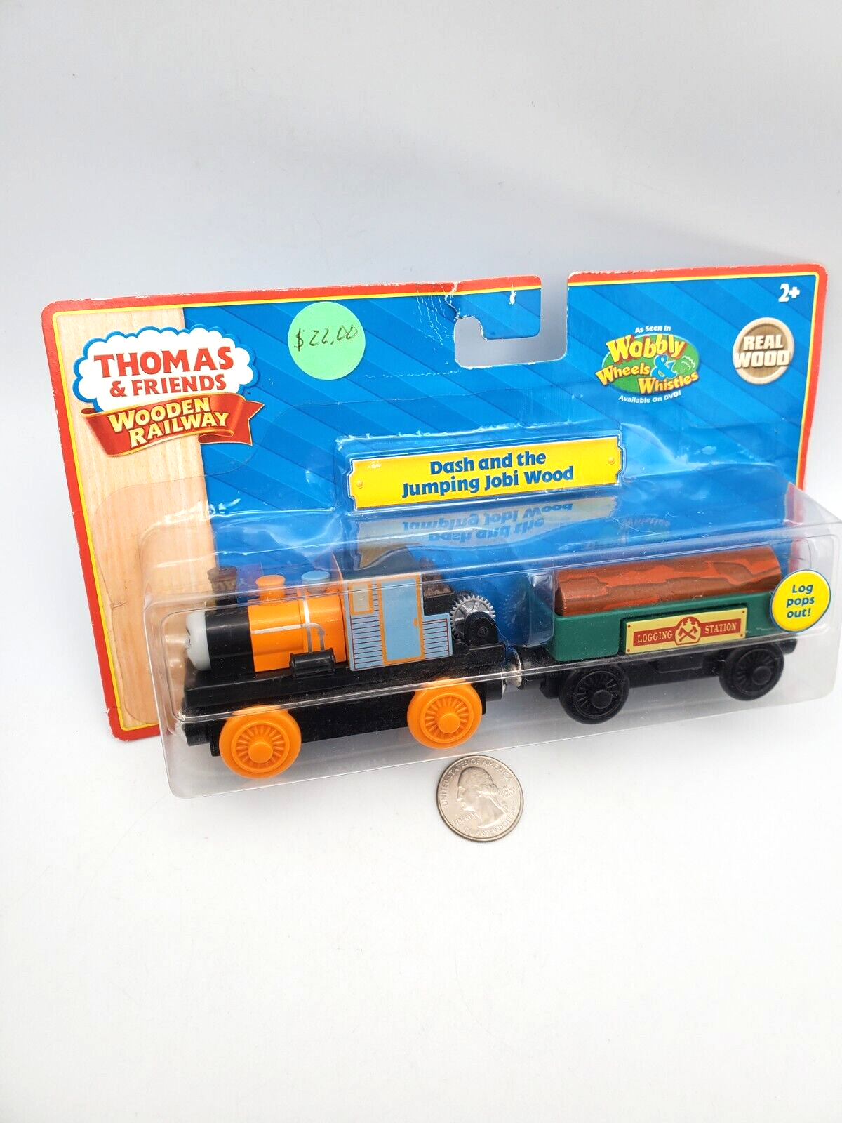 Thomas Friends Wooden Railway Train Tank Engine - Dash & Jumping Jobi Wood - NEW