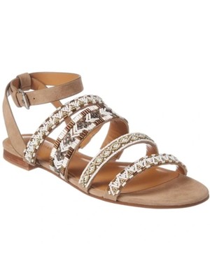 

REBECCA MINKOFF Женские Бежевые Кожаные Босоножки Leila Toe Block Heel Slingback 9,5 M, Бежевый, S18234638