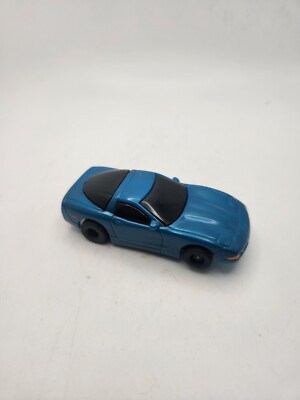 Tyco 83 Corvette HO slot car nice  Condition TESTED Blue RUNS 