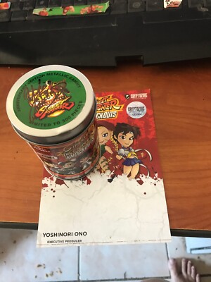 SDCC 2019 Ex Cryptozoic Street Fighter Lil Knockouts Cammy Metallic Green Signed