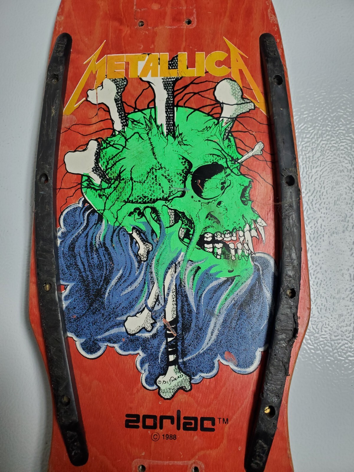 Vintage ZORLAC Metallica Skull And Bones Pushead Deck Vintage ZORLAC Metallica Skull And Bones Pushead Deck