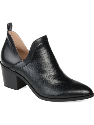 

JOURNEE COLLECTION Женские черные ботильоны без шнуровки Terri SnakBack, Черный, TERRI-BOOTIE