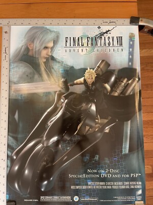 FINAL FANTASY VII ADVENT CHILDREN movie poster original video promo 2006