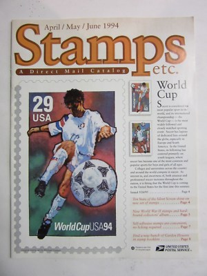 - 1994 USPS Direct Mail Stamp Catalogue Apr-May-Jun Edition World Cup