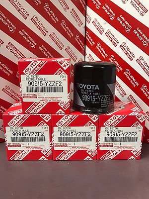 Set Of 5 Toyota Genuine OEM Oil Filter 90915-YZZN1 Prius - Corolla - Rav4 + More
