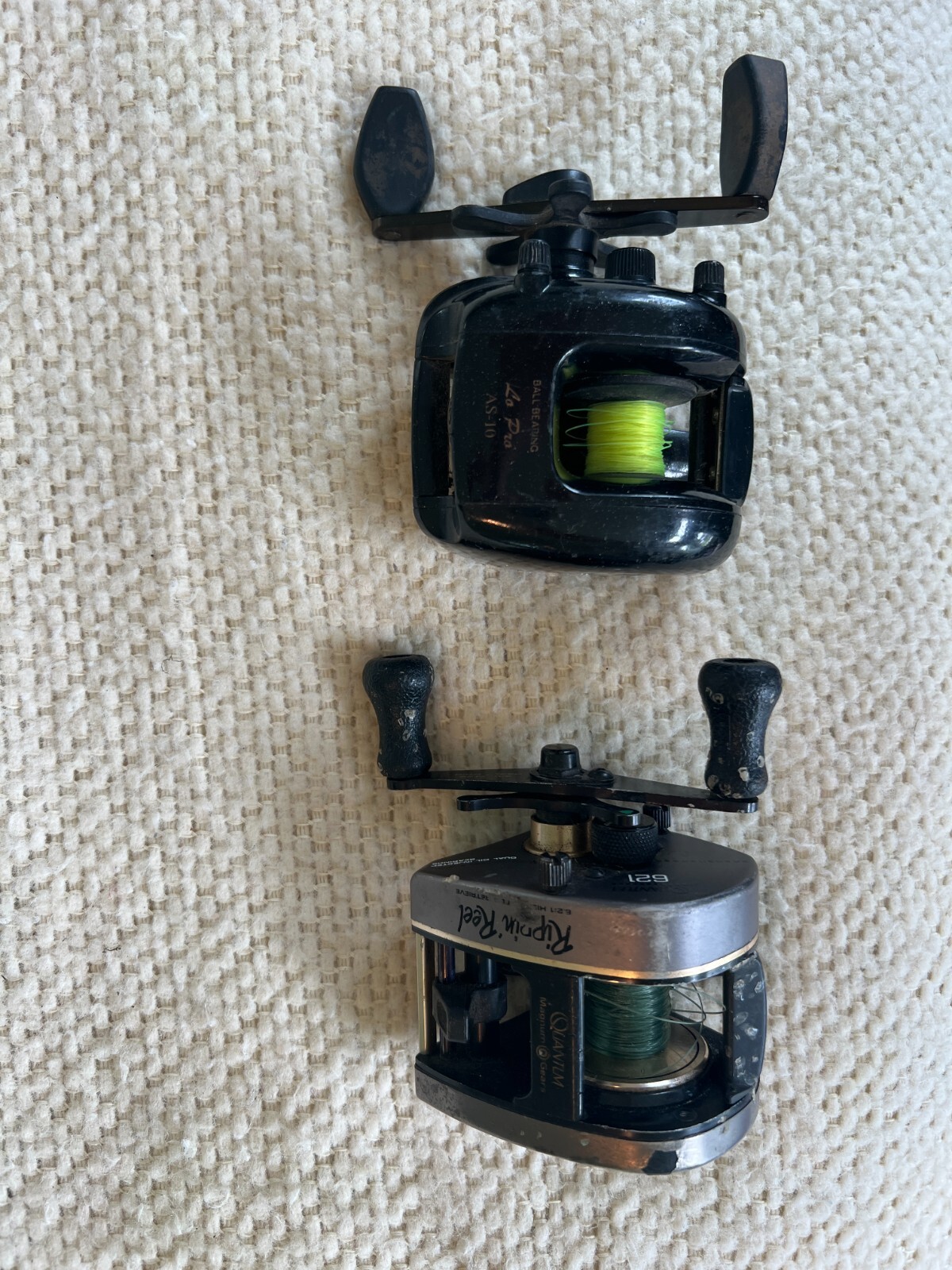 Quantum 621 Dyna Mag and Lo Pro AS-10 Bait Casting Reels Parts or