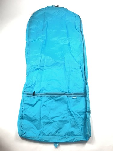 Baggallini Garment Bag Pouch Travel Packable Nylon Rip Stop Blue Long Full