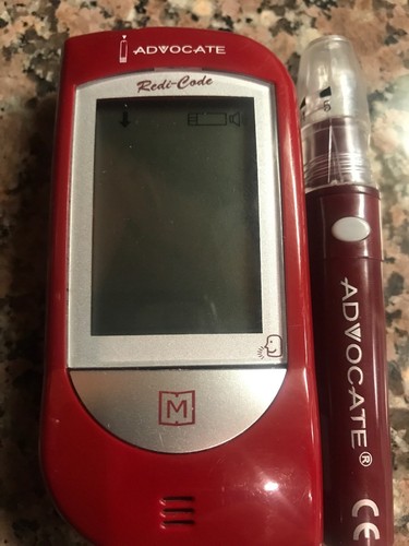 USED Advocate Redi-Code Glucose Meter/BATTERIES  4223 E