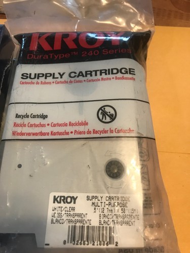 Kroy Supply Cartridge 240 Series # 2227502 Photoclip Sealed Retail Plastic READ!
