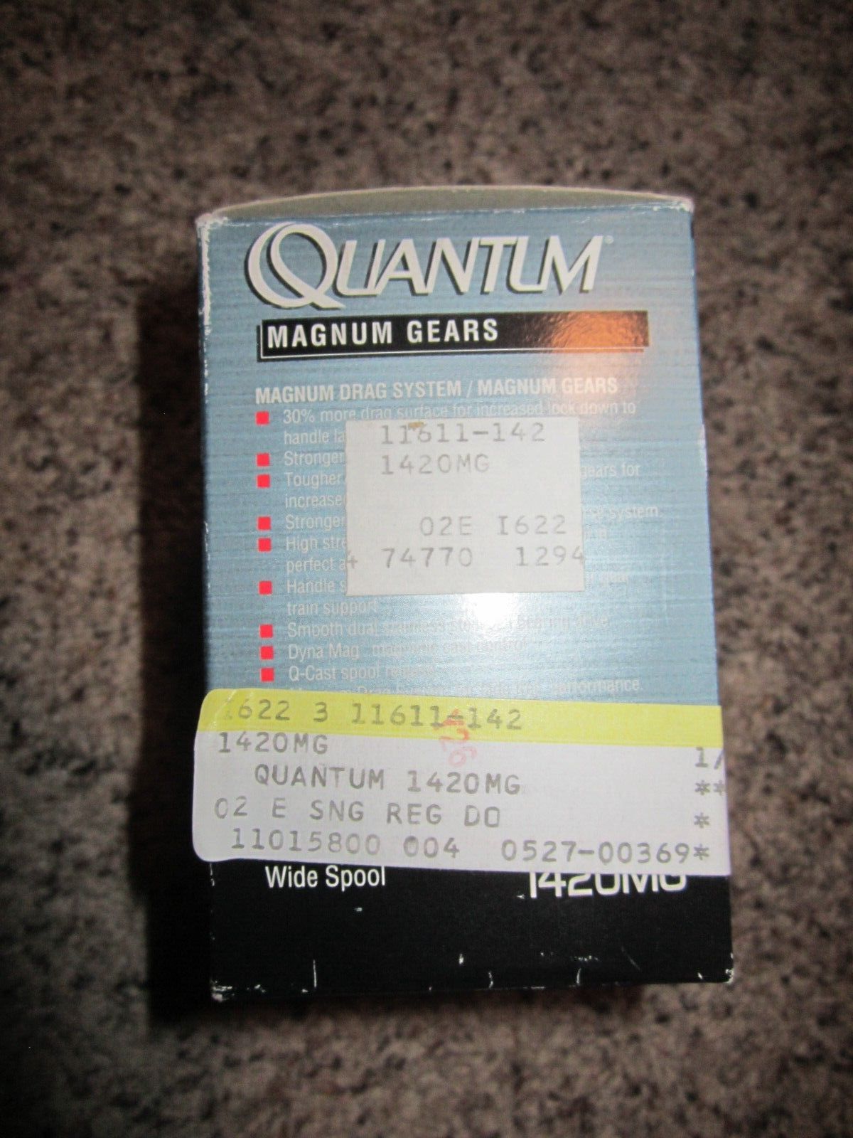 Vintage Quantum Zebco 1420 MG Baitcast Reel - NEW IN BOX! Made in Japan