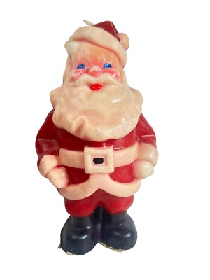 Vintage Santa Claus Candle Gurley Candle Co USA Unused 8 1/2  Tall