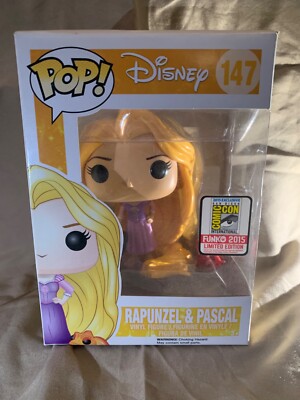 FUNKO POP RAPUNZ & PASCAL DISNEY TANGLED OFFICIAL SDCC EXCLUSIVE VAULTED #147