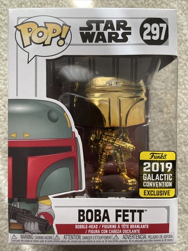 Funko Pop! Star Wars Boba Fett #297 Gold 2019 Galactic Con