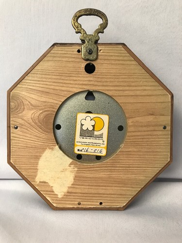 Vintage VERICHRON THERMOMETER Model 16-016 Wood Look Decor 6.75
