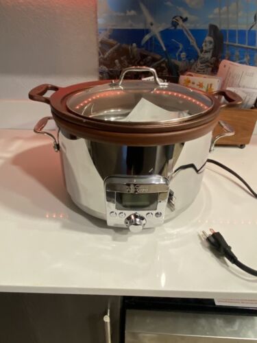 ALL-CLAD 5 Quart Slow Cooker Stainless Steel Crock Pot Model