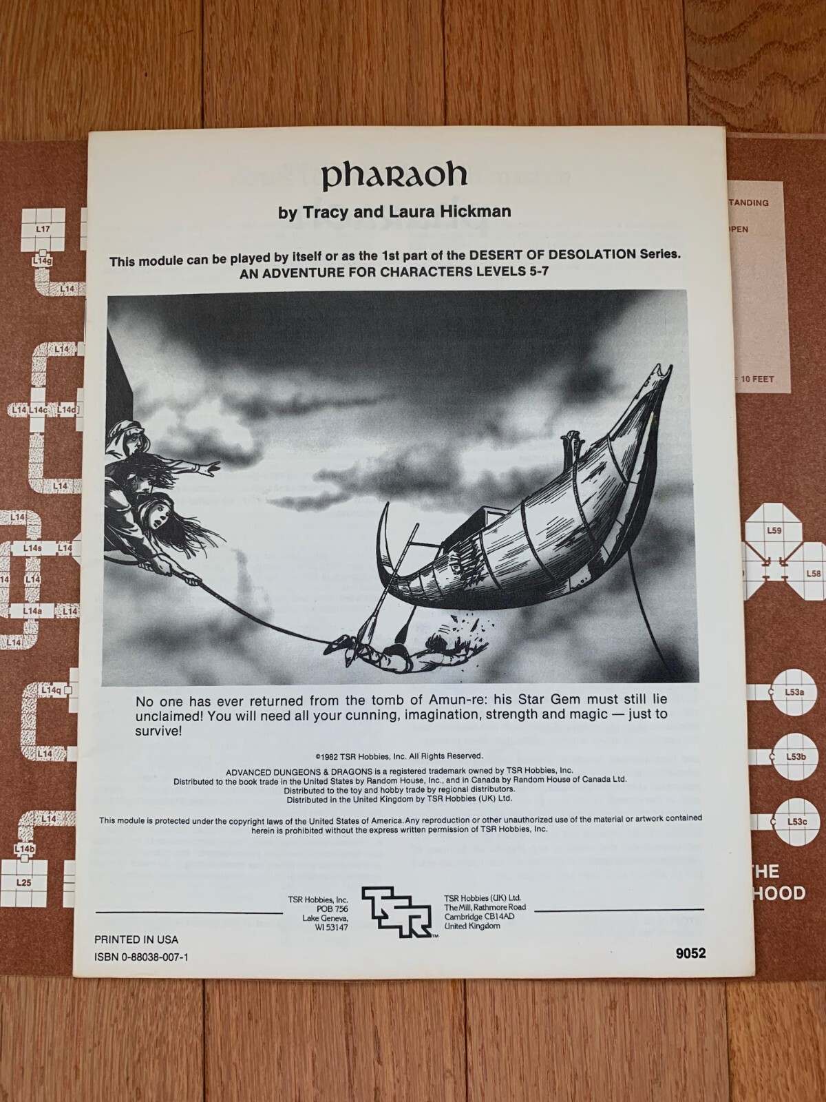 Advanced Dungeons & Dragons Pharaoh AD&D TSR 9052 Module I3