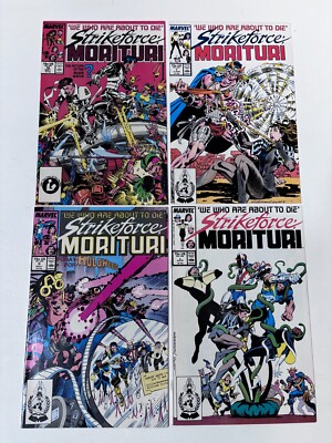 Marvel Strikeforce Morituri Lot of 4 Comic Books, Vintage 5 6 7 10