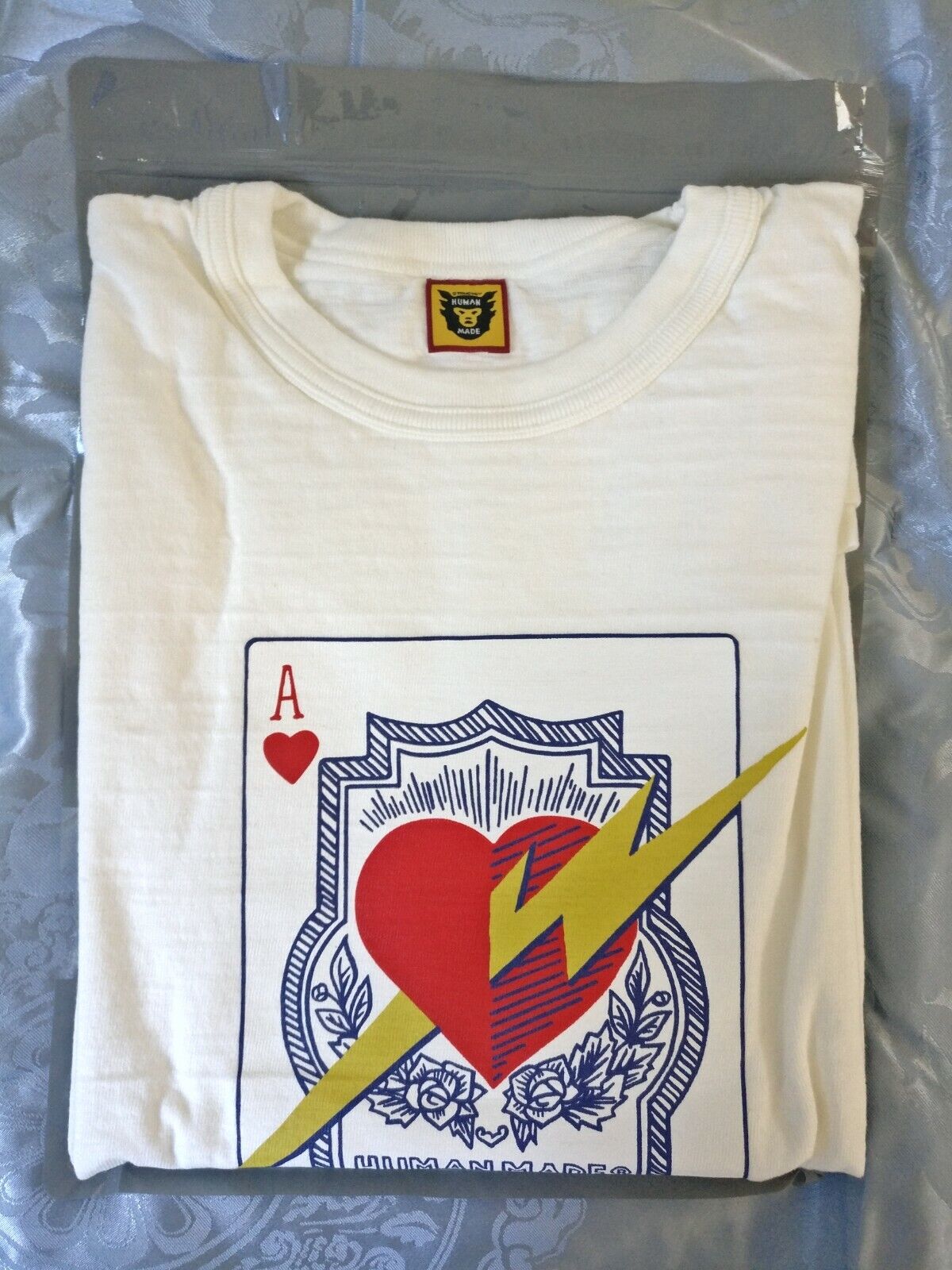 Human Made x WTAPS Ace of Hearts T-Shirt White 2XL 100 Human Made x WTAPS Ace of Hearts T-Shirt White 2XL 100