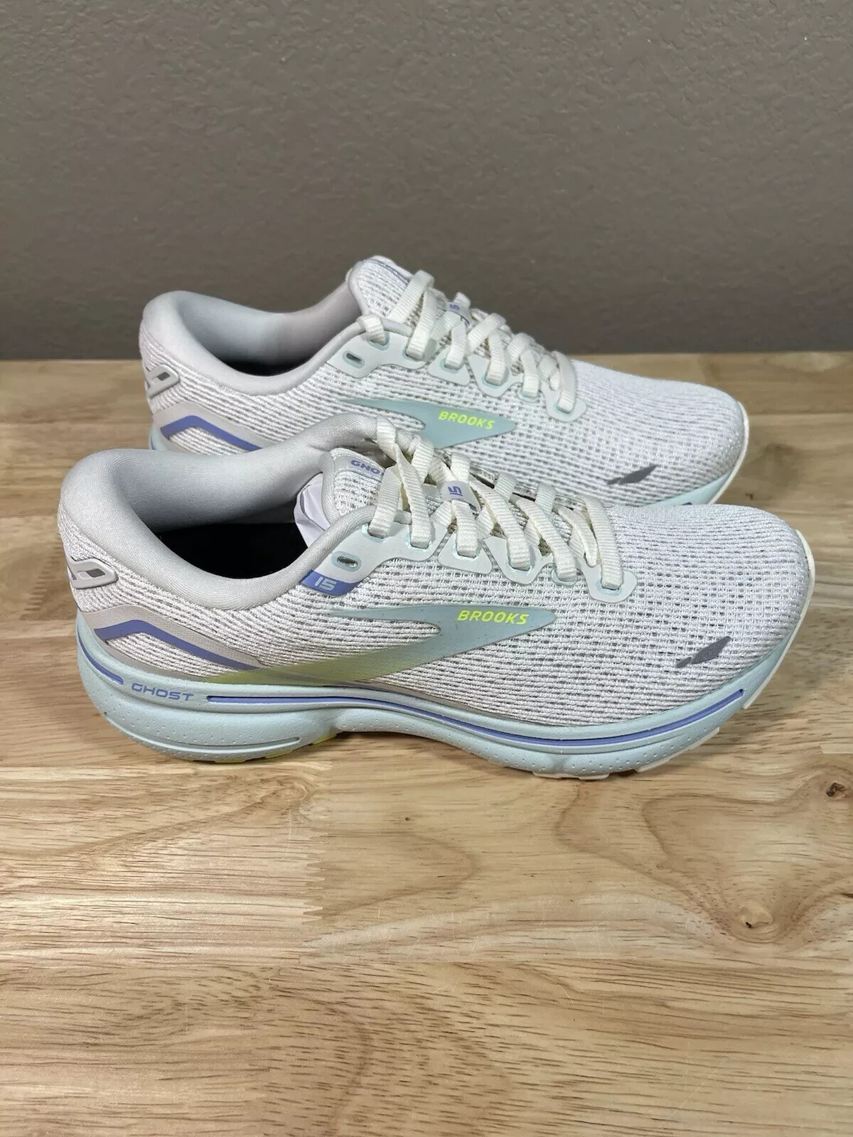 Brooks Ghost 15 Running Sneakers Grey Blue 120380-1B-130 Womens Size