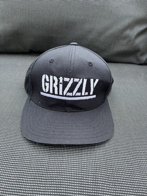 Grizzly Snapback Hat - Authentic Griptape - blue adjustable- Black EUC