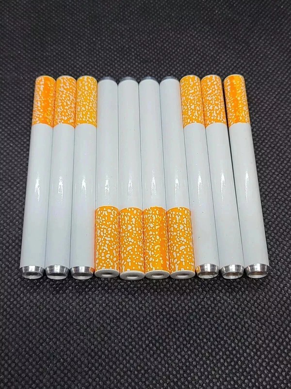 10x Metal One Hitter Pipe Cigarette Style Dugout Bat Large