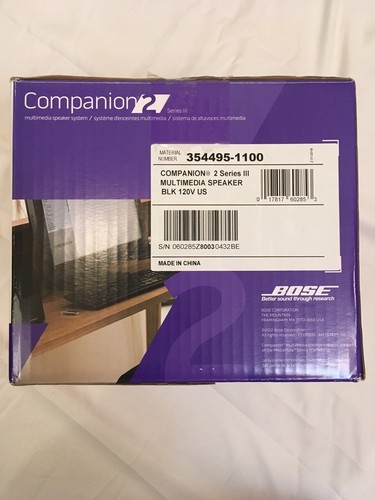 Bose Companion 2 Series III Multimedia Speaker System