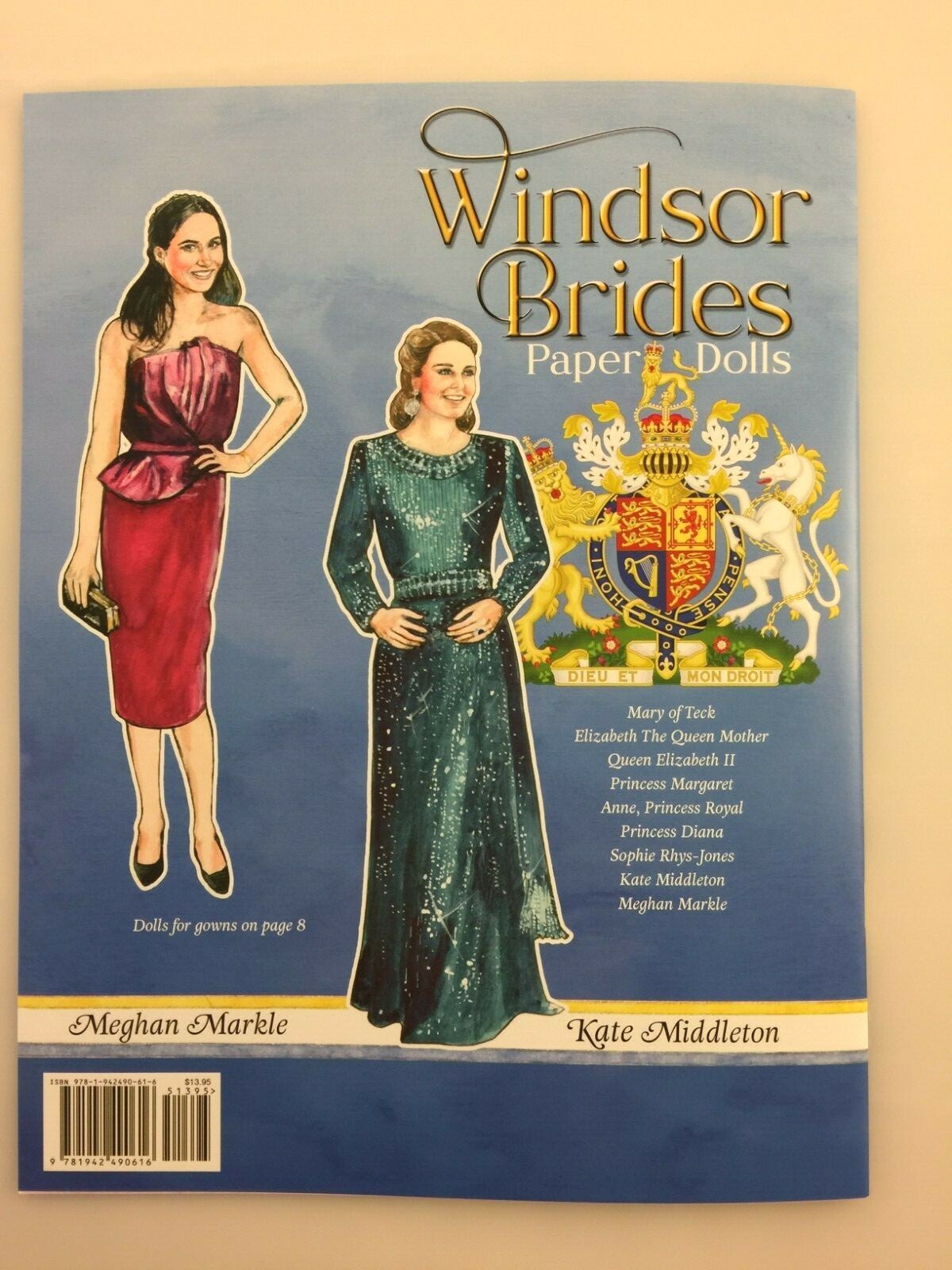 WINDSOR BRIDES Paper Dolls - Queen Mother, Elizabeth II, Princess Margaret, more