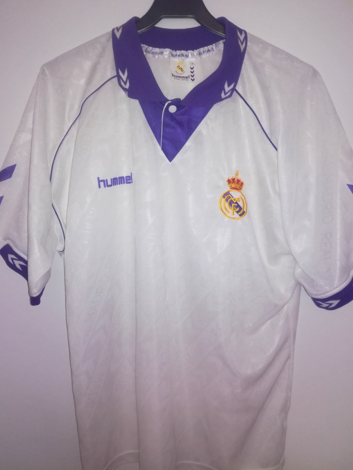 REAL MADRID 1993-1994 shirt trikot maillot maglia hummel | eBay