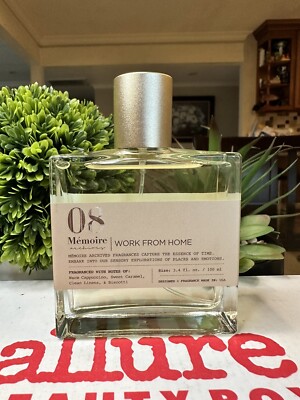 Memoire Archives Work from Home, 3.4 oz EDP Spray Eau De Parfum New Without Box