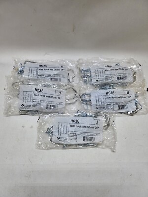 Lithonia Lighting Acuity HC36 Wire Hook & Chain 36'' Light Hanger (Lot of 5)