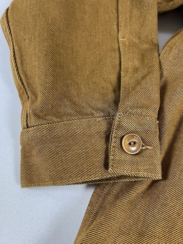 Pre-owned Levi's Levis Made And Crafted Lmc Union Trucker Jacket Nugget Yellow Rinse Brown Xl
