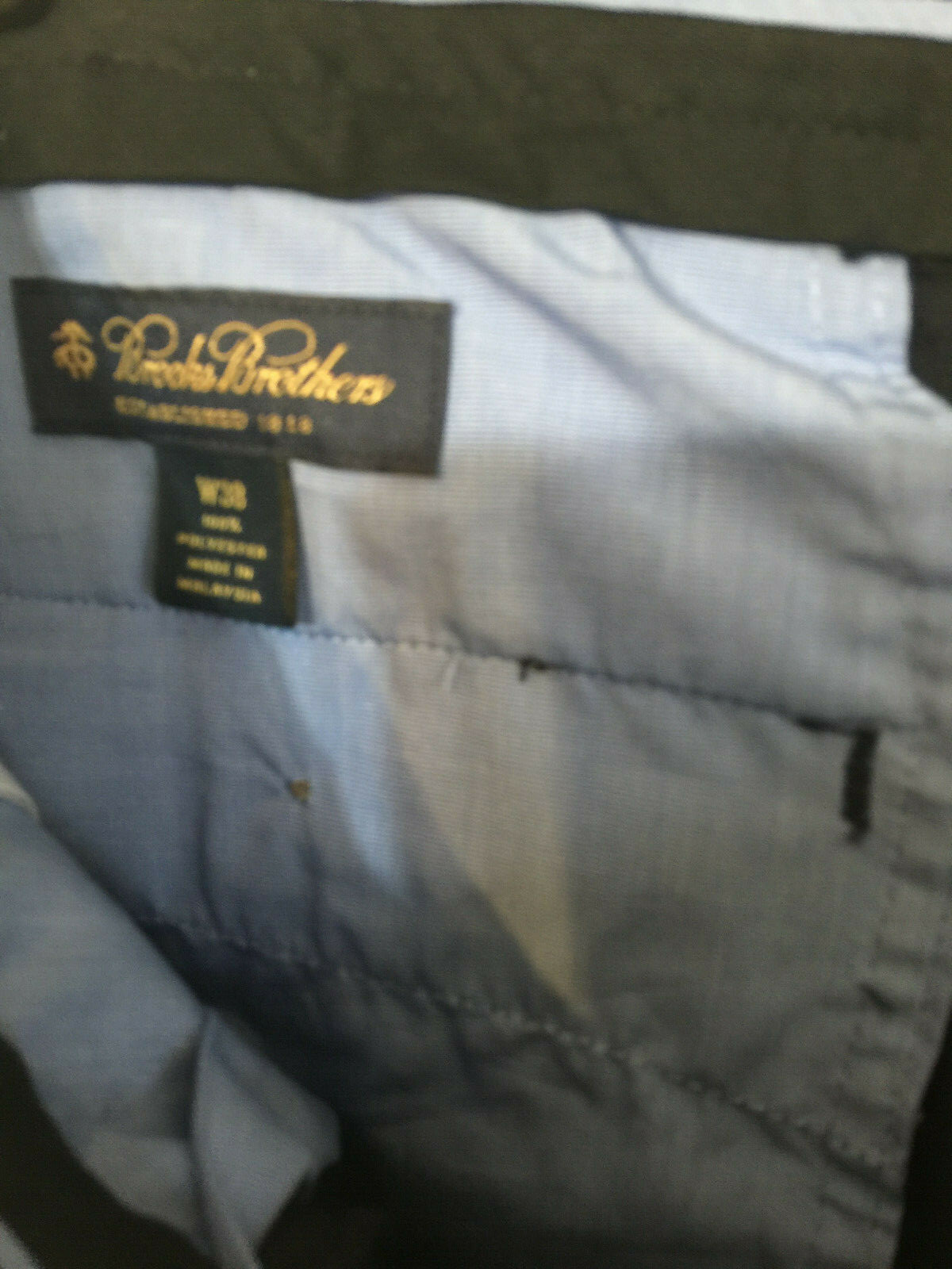 NWT BROOKS BROTHERS Classic Flat Front Golf Shorts Dk Navy Blue Mens 38W 9