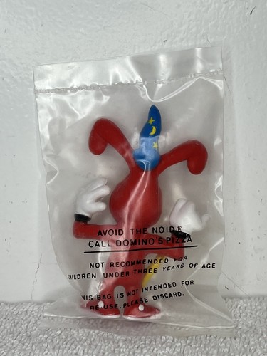 NIP VINTAGE Dominos Pizza Avoid the Noid Claymation 3" Wizard Noid Action Figure