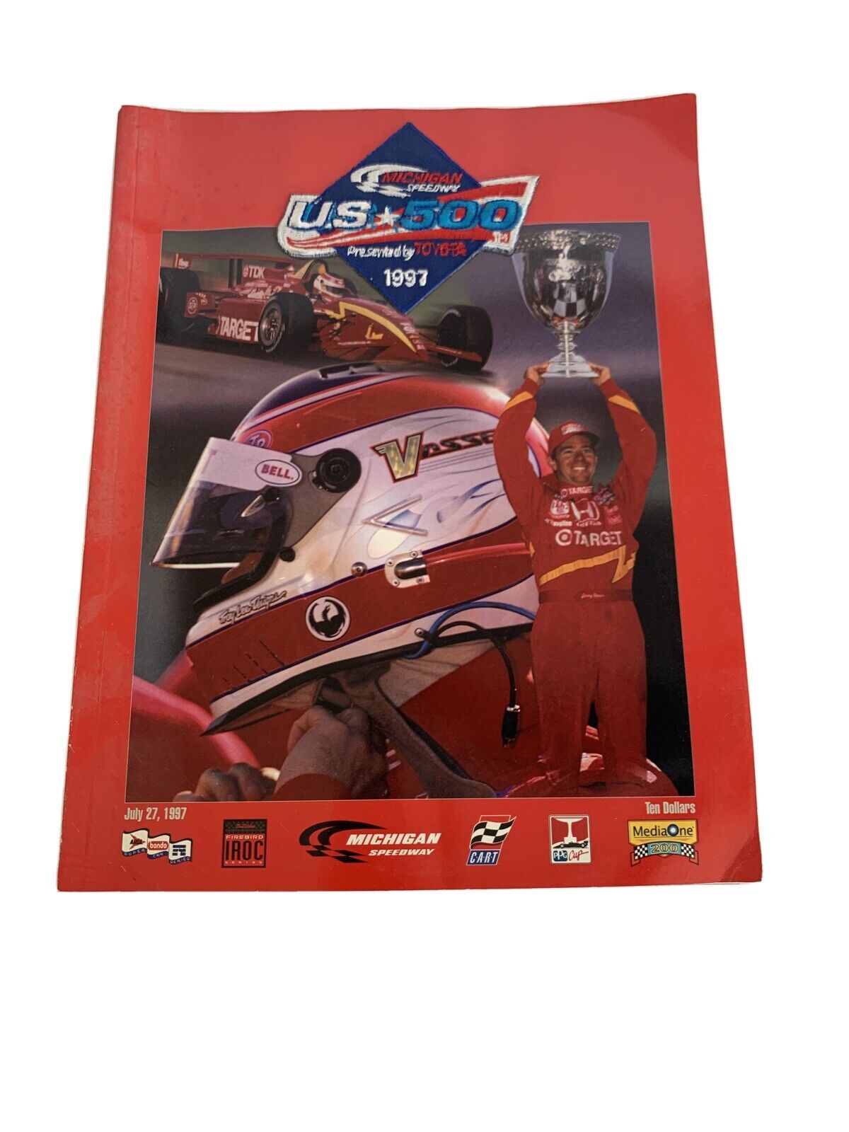 1997 US 500 Toyota at Michigan Speedway Program with Patch