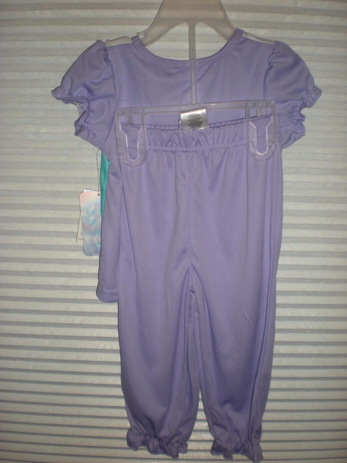 Disney Frozen Toddler 2T Girls Purple Short Sleeve Pants 2 Piece Pajama Set New