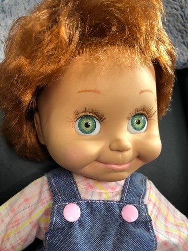 Vintage 1990 Galoob Baby Face So Shy Sherri #9 Red Hair