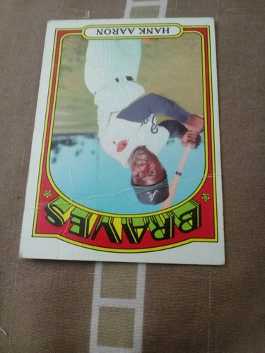 1972 Topps Hank Aaron Atlanta Braves #299 Baseball Card