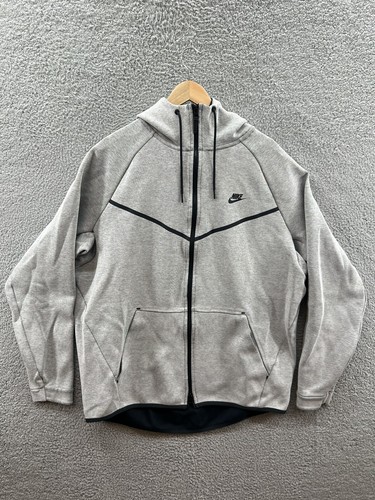 Nike Tech Fleece Windrunner Heather Gray Zip Hoodie 805144