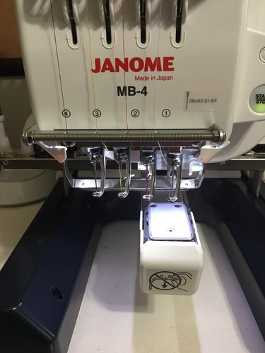 Janome MB-4S Home/Commercial 4 Needle Embroidery Machine - My Personal Machine!