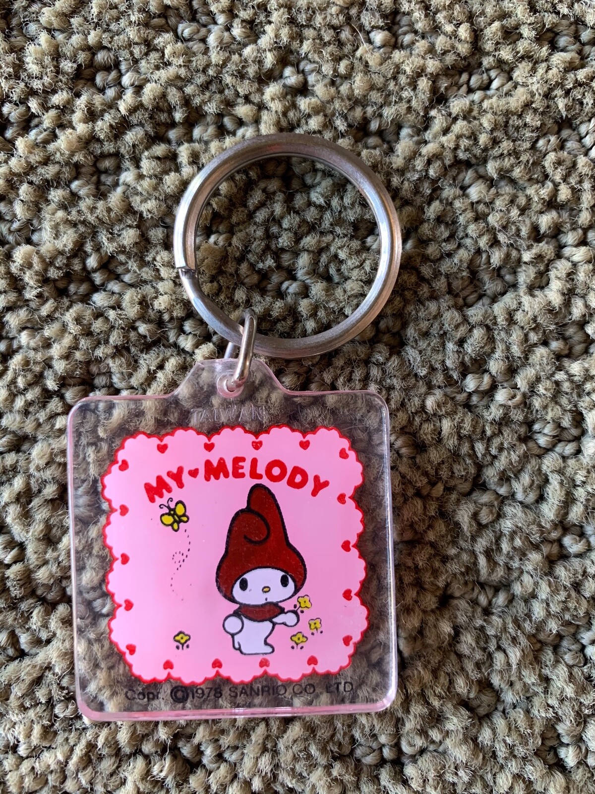 Vintage Sanrio MY MELODY 1978 KEY CHAIN KEY RING ACRYLIC | eBay