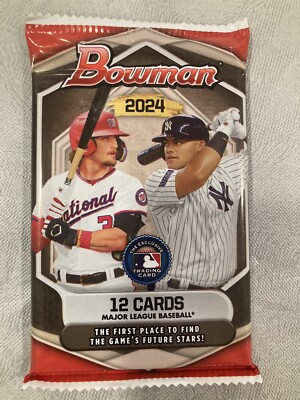2024 Bowman Baseball Packs!!!  12. Cards Per Pack!!!!